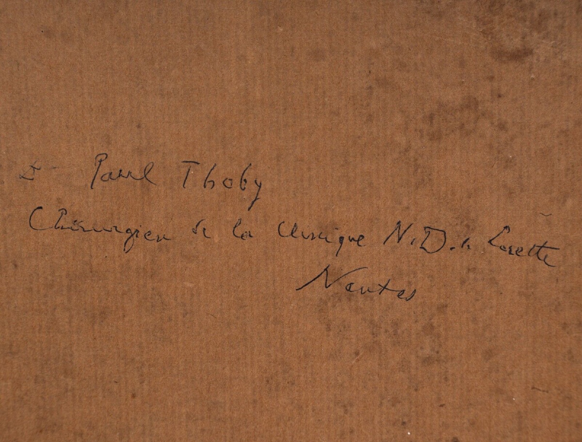 Aquarelle portrait de Paul Thoby chirurgien par E. Fougerat 1933-photo-3