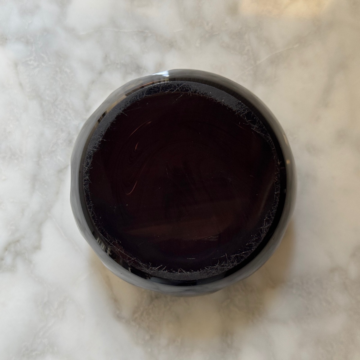 Presse-papier en cristal Saint-Louis fond violet XXe-photo-1