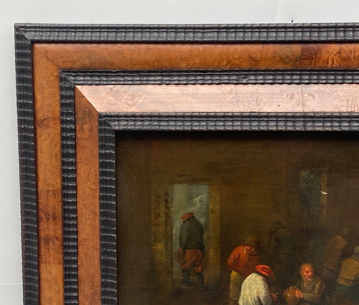 Oil On Panel, Dutch Interior Scene, Flemish School, 19th Century-photo-3