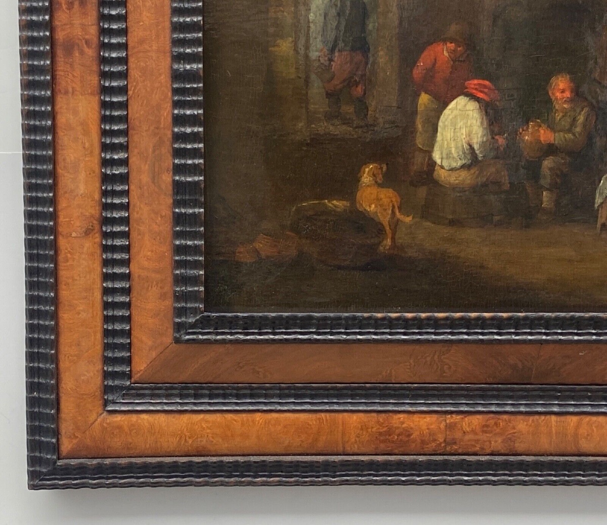 Oil On Panel, Dutch Interior Scene, Flemish School, 19th Century-photo-1
