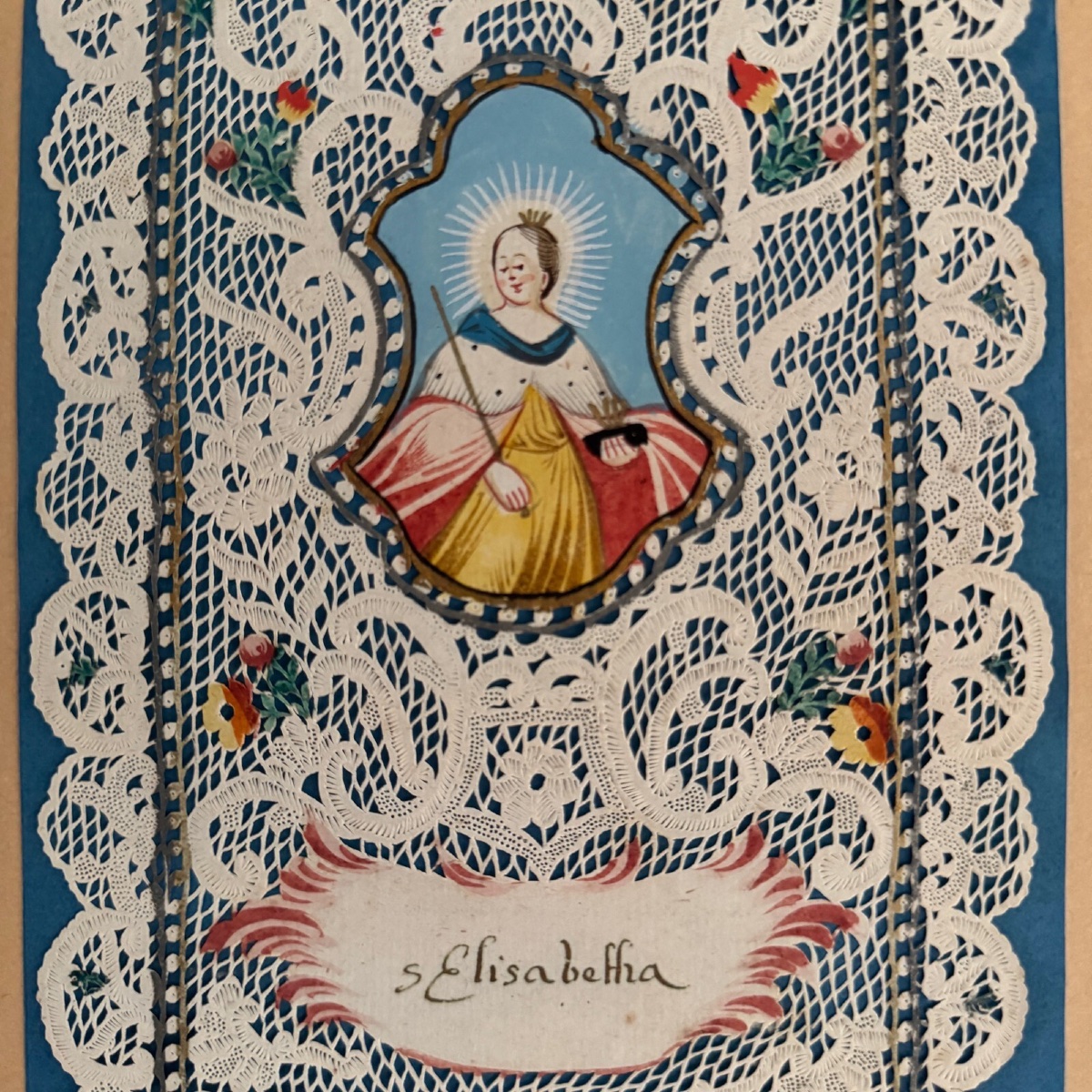 Canivet conventuel début XVIIIe représentant sainte Elisabetha-photo-1