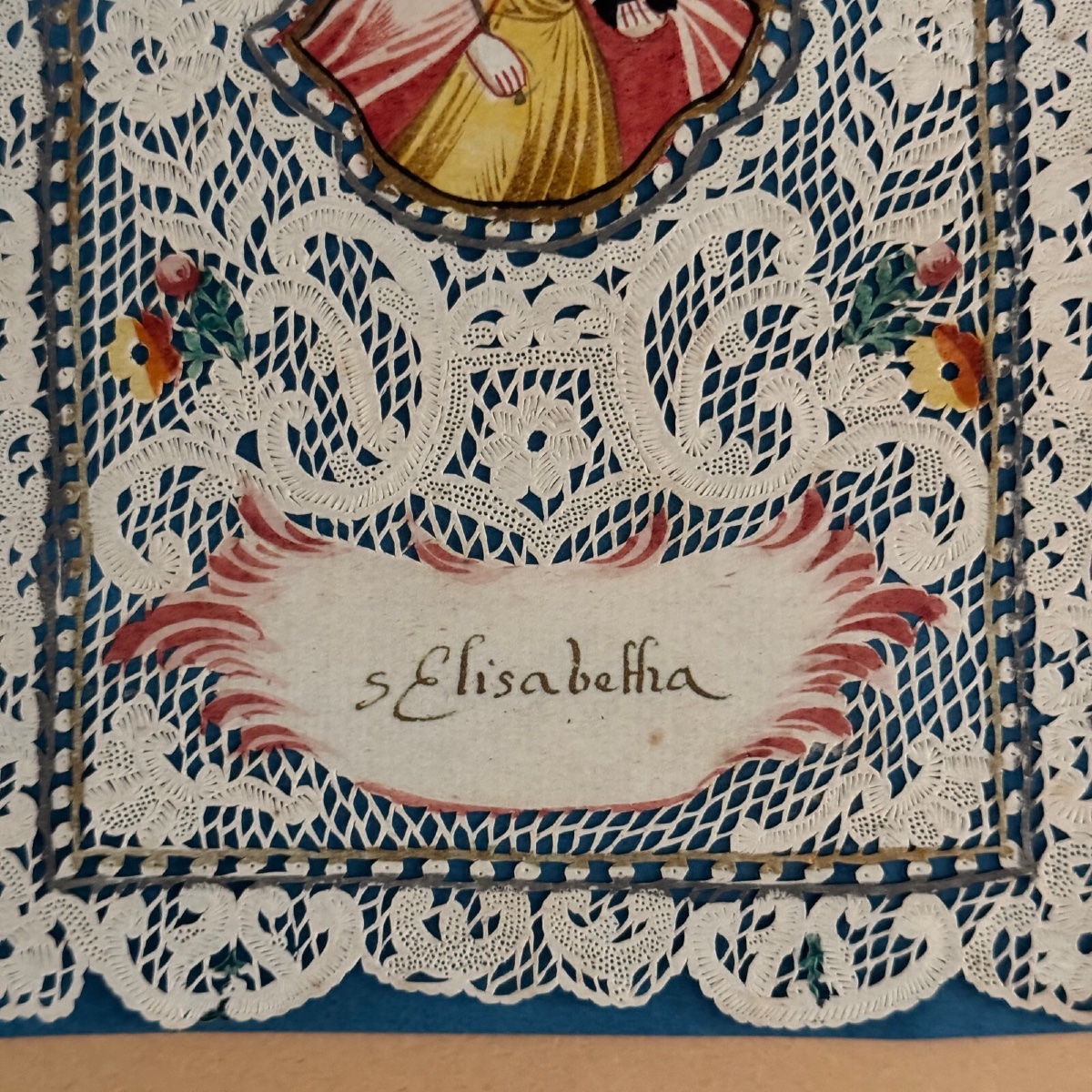 Canivet conventuel début XVIIIe représentant sainte Elisabetha-photo-3