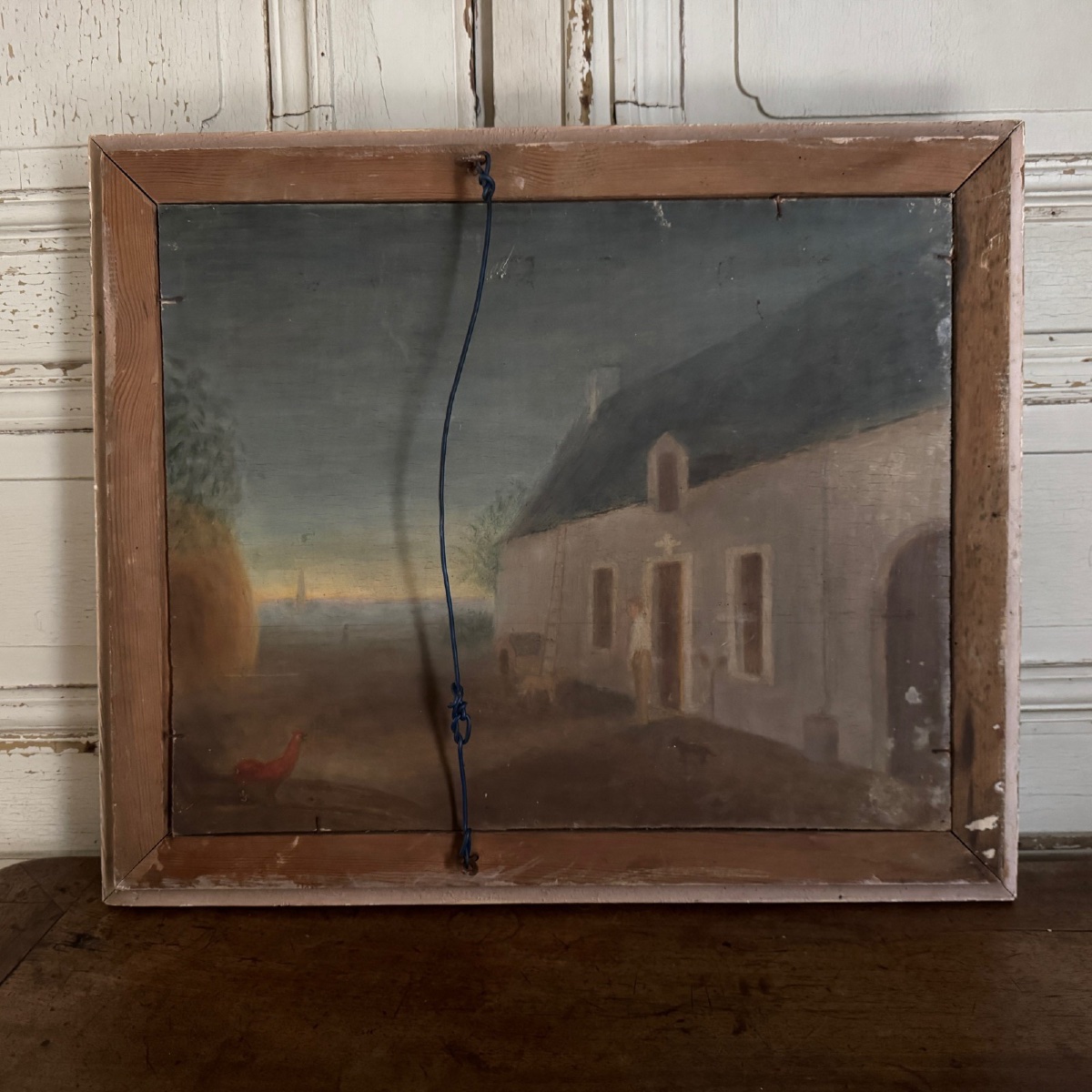 Oil On Panel Farmer Working In The Field 20th Century By M. Potiron-photo-6