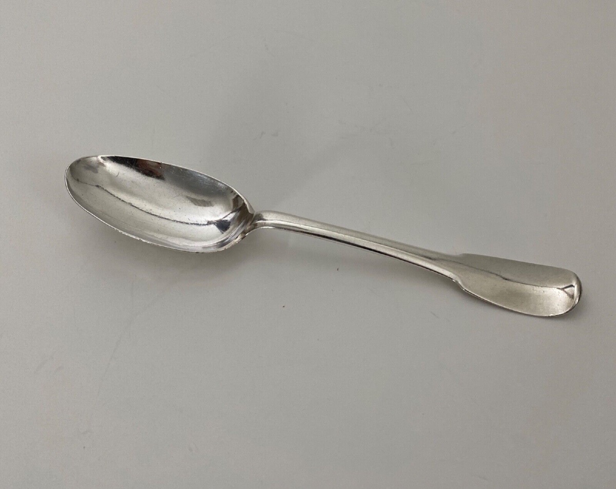 Cuillère à ragoût argent XVIIIe poinçons Fermiers Généraux NM 72 grammes-photo-4