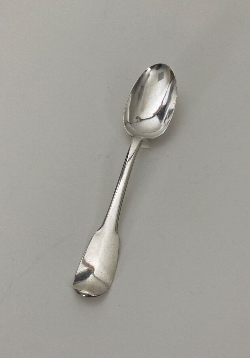Cuillère à ragoût argent XVIIIe poinçons Fermiers Généraux NM 72 grammes