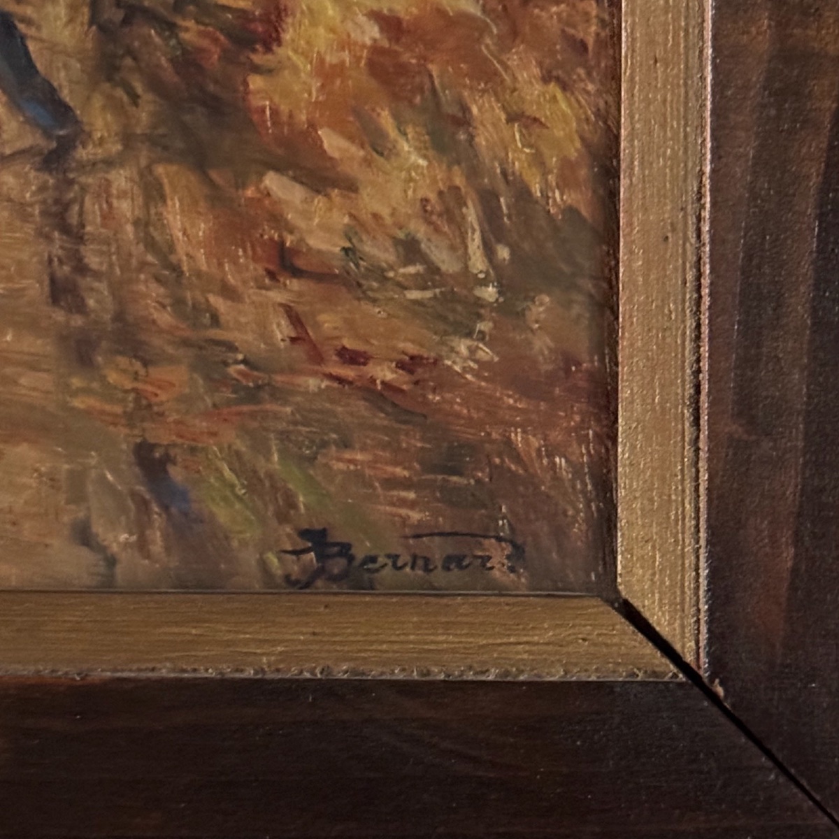Pair Of Oils On Wood Panel Haute-marne By Jean Bernard XXe-photo-6