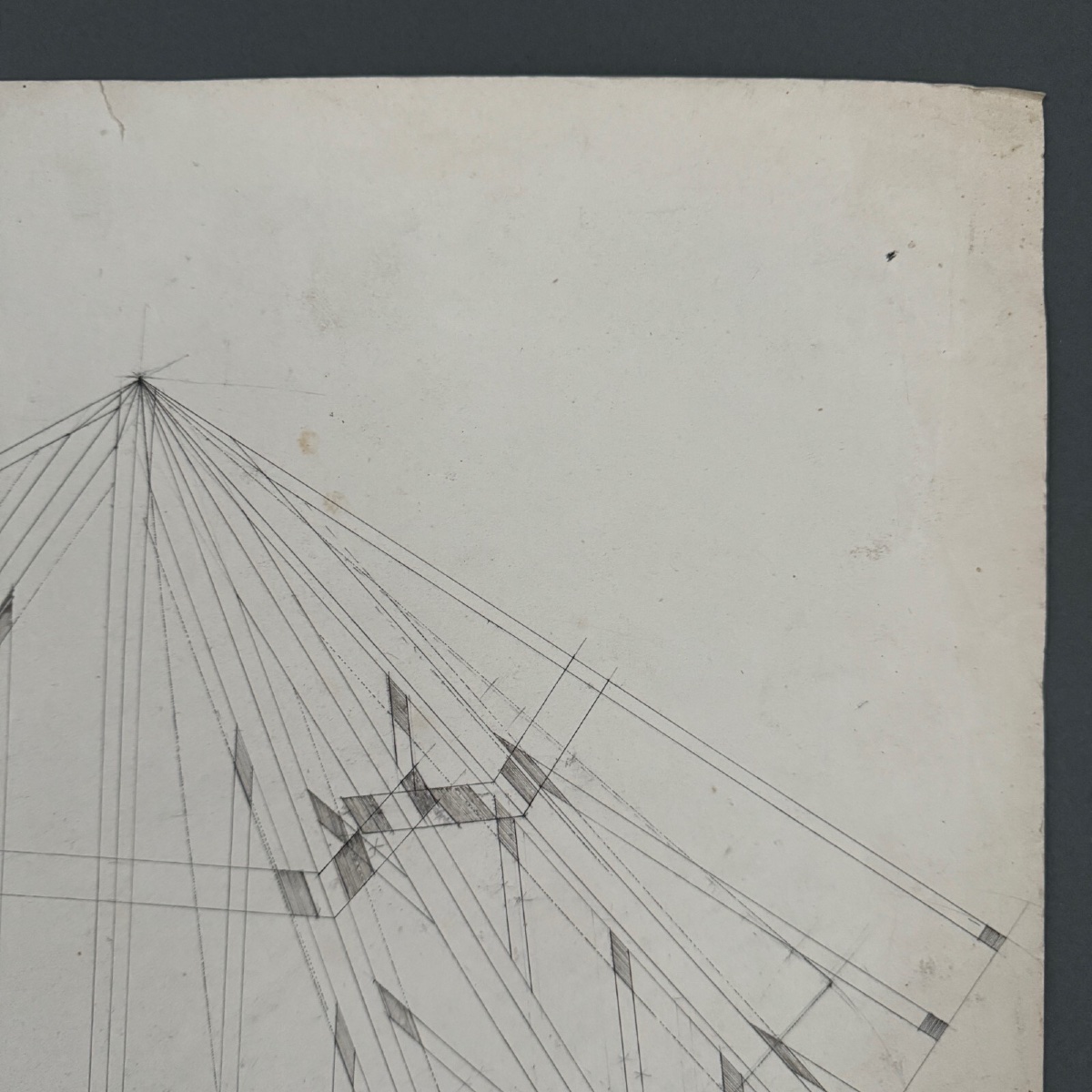Dessins ou épures de charpentier Compagnon du Devoir XIXe-photo-4