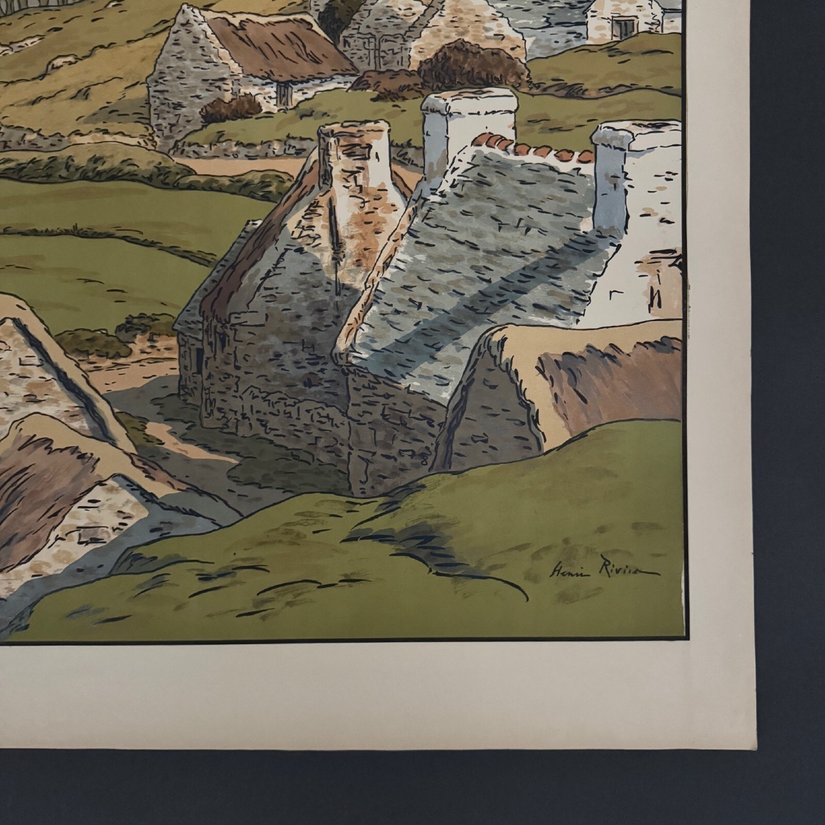 Lithograph By Henri Rivière Aspects Of Nature - Le Vallon-photo-2