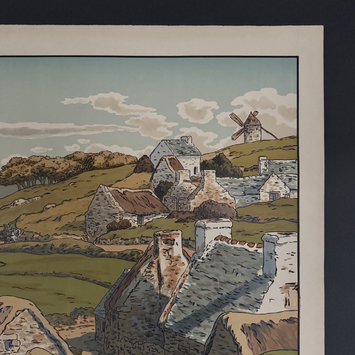Lithograph By Henri Rivière Aspects Of Nature - Le Vallon-photo-1