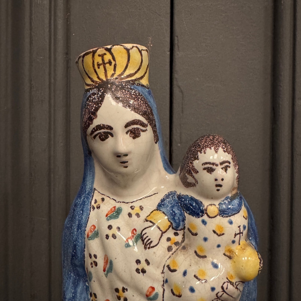 Virgin Giving Birth In 19th Century Earthenware St. Mary-photo-1