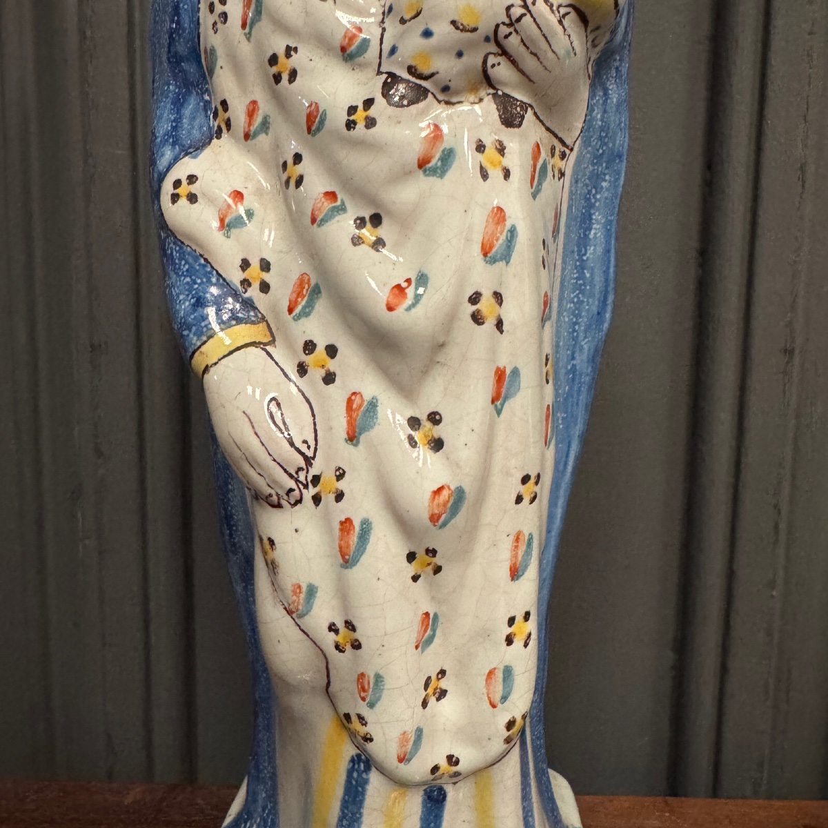 Virgin Giving Birth In 19th Century Earthenware St. Mary-photo-2