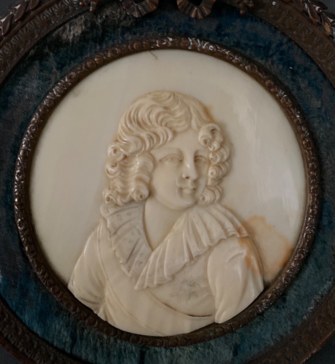 Medallion Of The King Of Rome Napoleon II After Isabey Carved In The Mass-photo-3