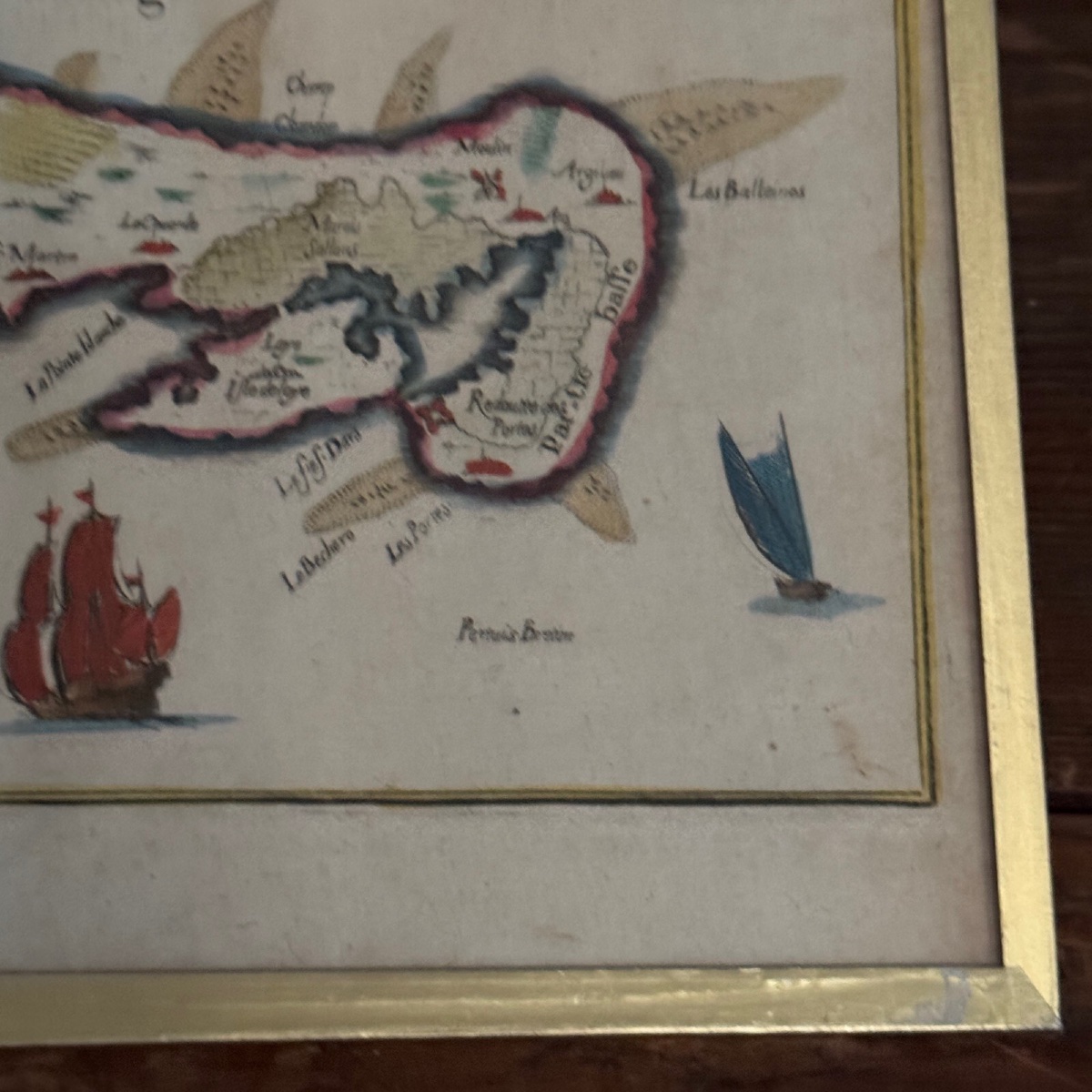 Carte de l'Ile de Ré en couleur XVIIIe-photo-3