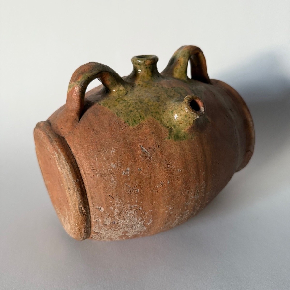 19th Century Saintonge Glazed Terracotta Barrel-photo-4