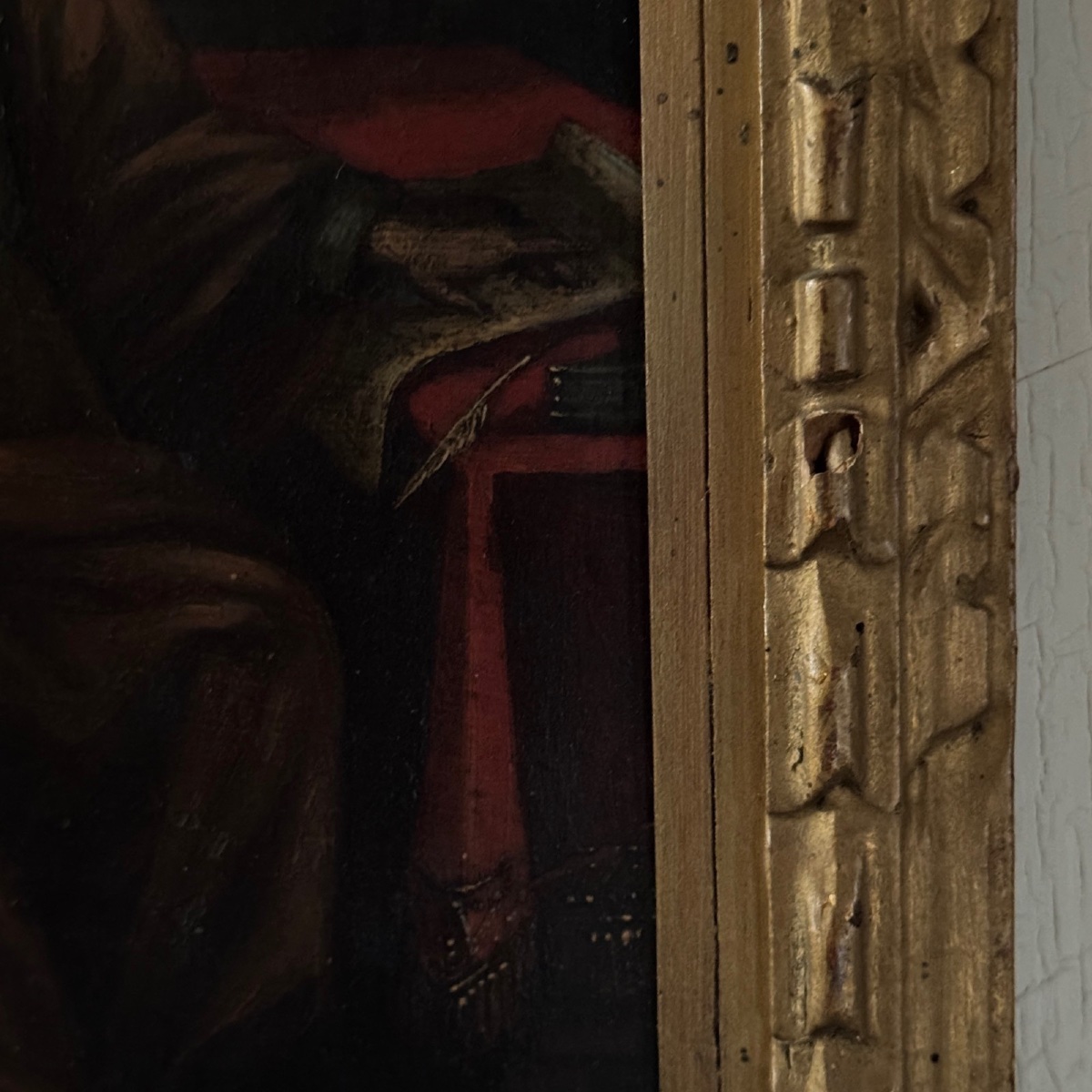 Huile sur cuivre XVIIe représentant saint Jérôme-photo-7