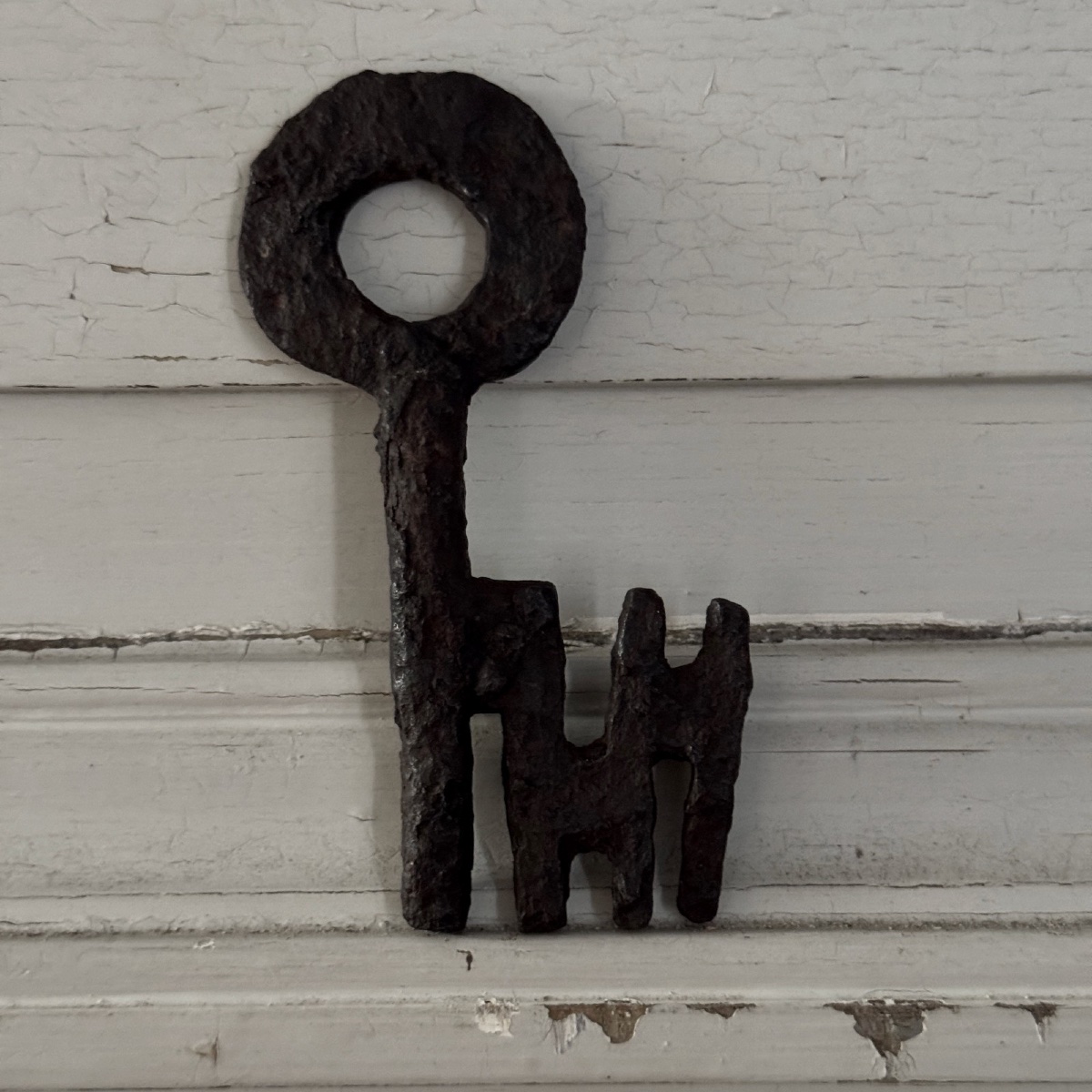 Atypical Wrought Iron Key From The Haute époque-photo-2