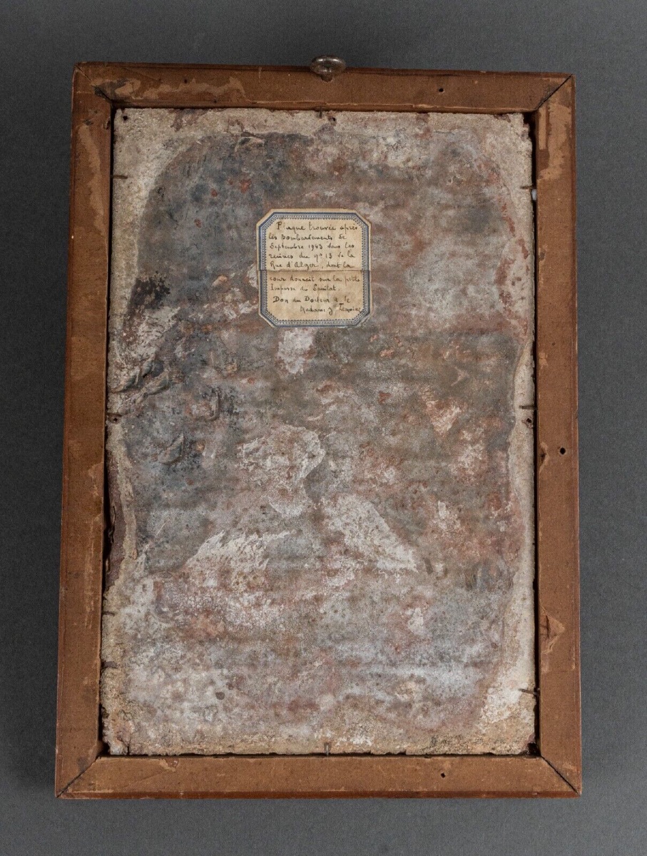 Engraved Slate Stone Dated 1779 Decorated With Donor Names-photo-4