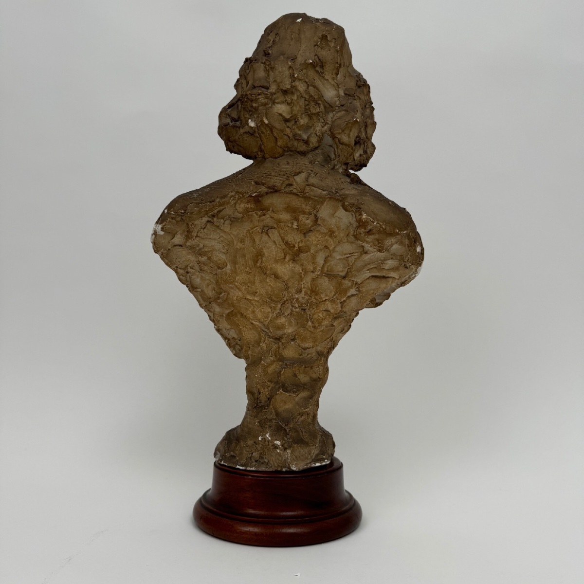 Patinated Plaster Bust From The Charles Filleul Workshop, 20th Century, Representing A Man-photo-5