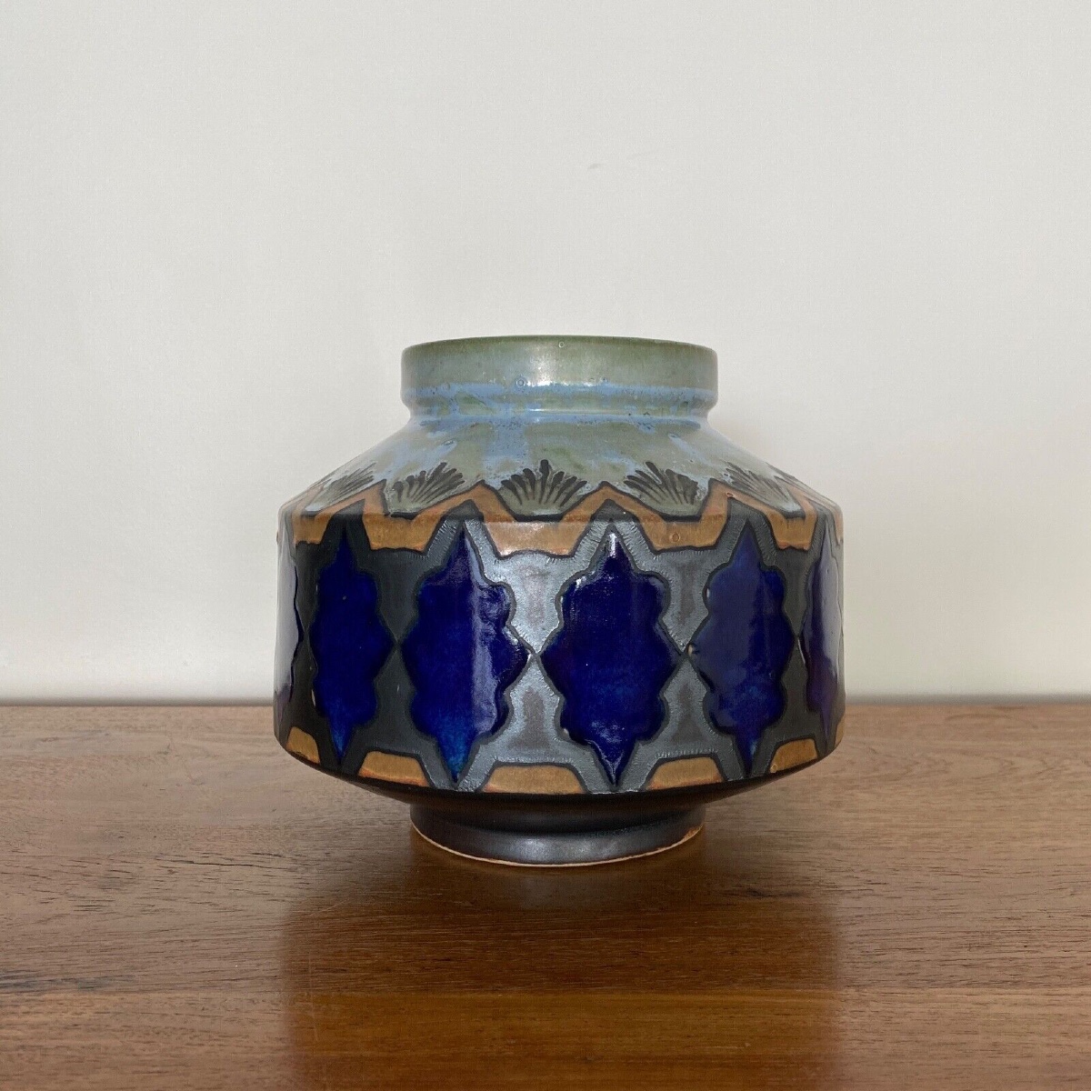 Odetta Quimper Paul Fouillen Vase With Breton Decor
