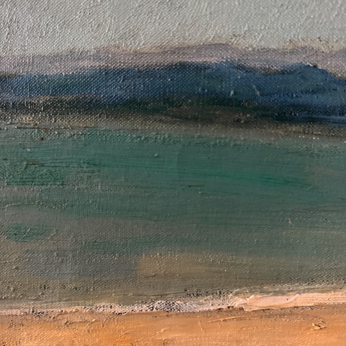 Oil On Canvas 20th Century Beach And Fishing Boats By G. Carlos-photo-1