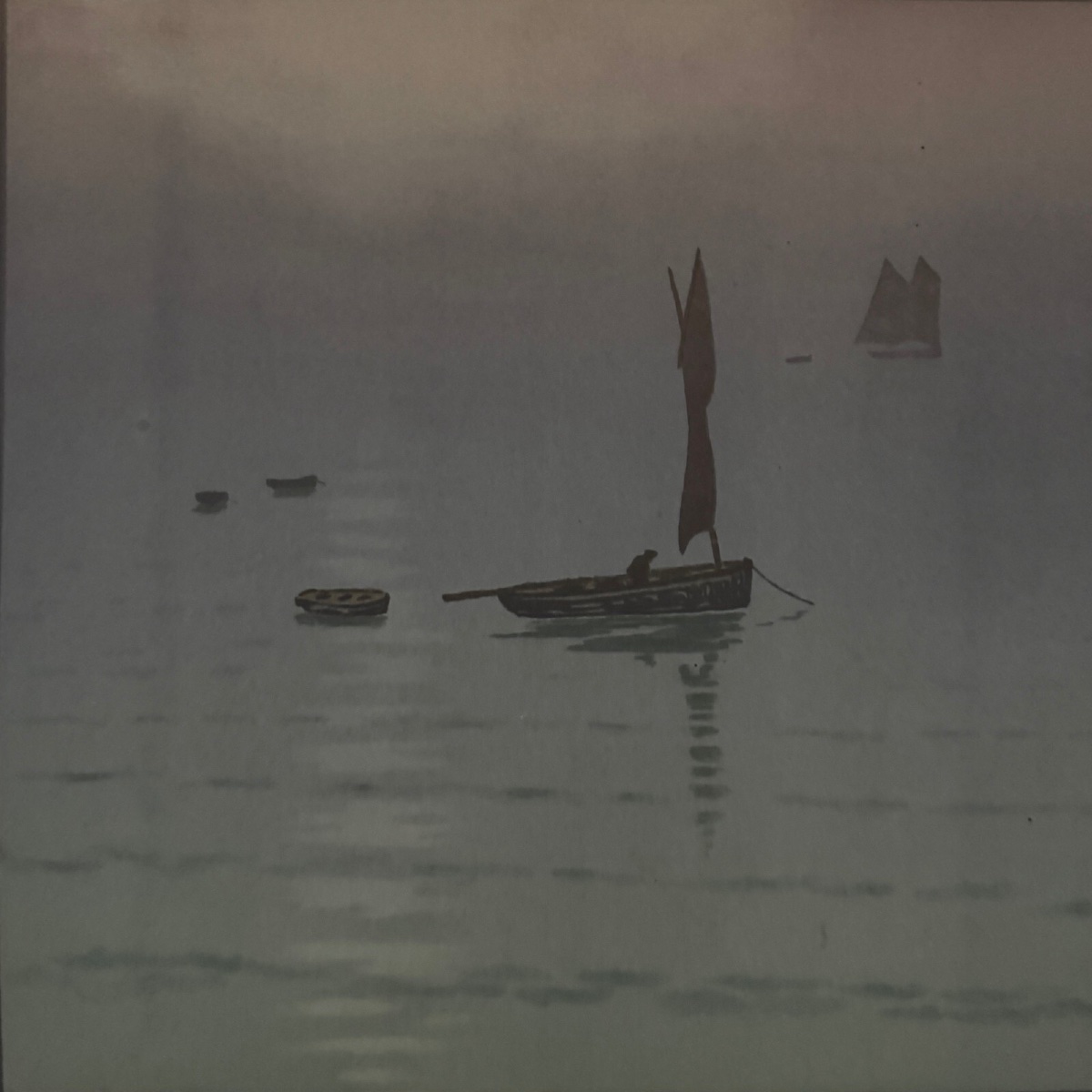 Lithographie par Henri Rivière Le Beau Pays de Bretagne - Brume en Mer-photo-2