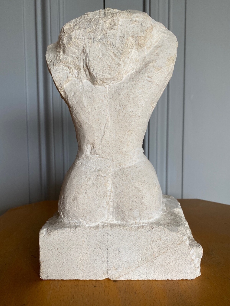 Direct Carving Sculpture Of A Female Nude From The 20th Century Workshop-photo-4