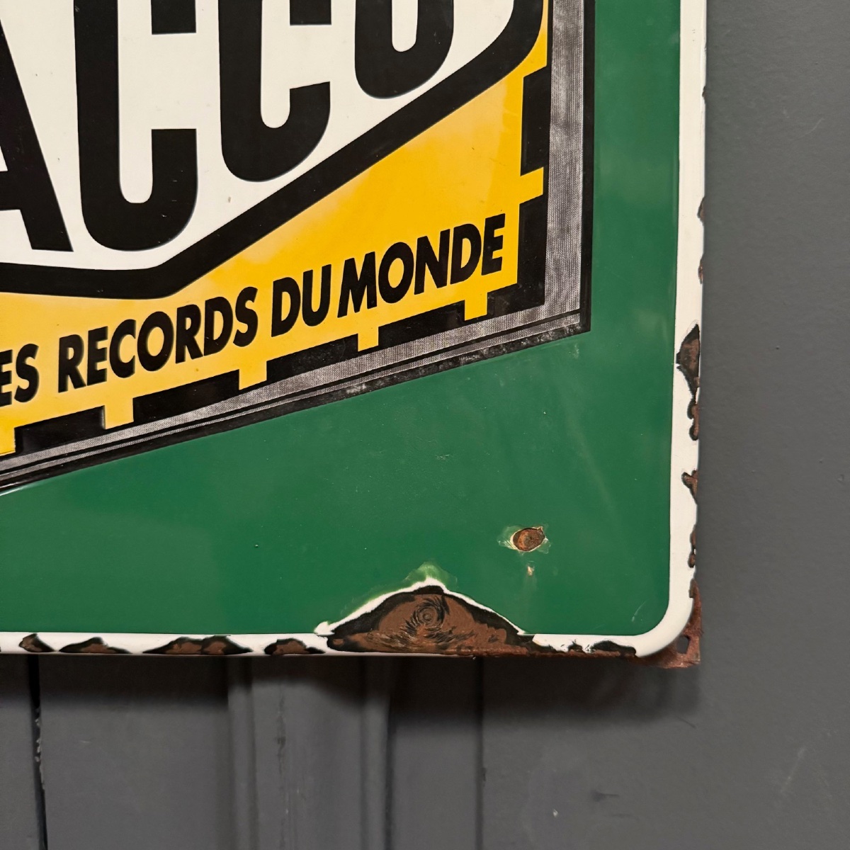 Yacco Enamelled Advertising Plate 103 X 58 Cm-photo-4