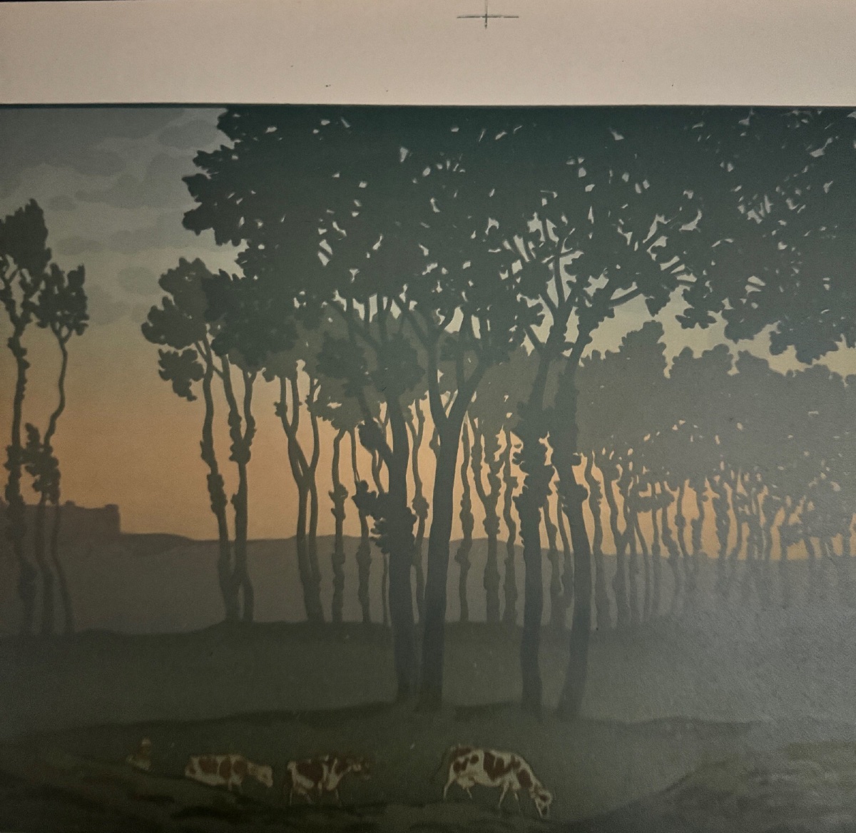 Lithographie par Henri Rivière La Féérie des Heures - L’Aube-photo-3