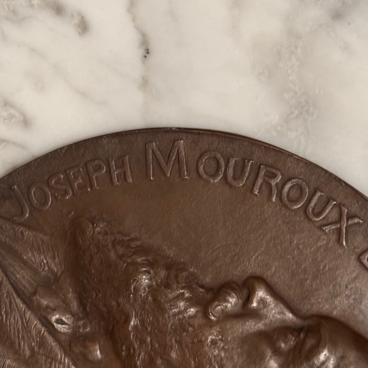 Bronze Medallion By Melanie Mouroux 2 Profiles-photo-6