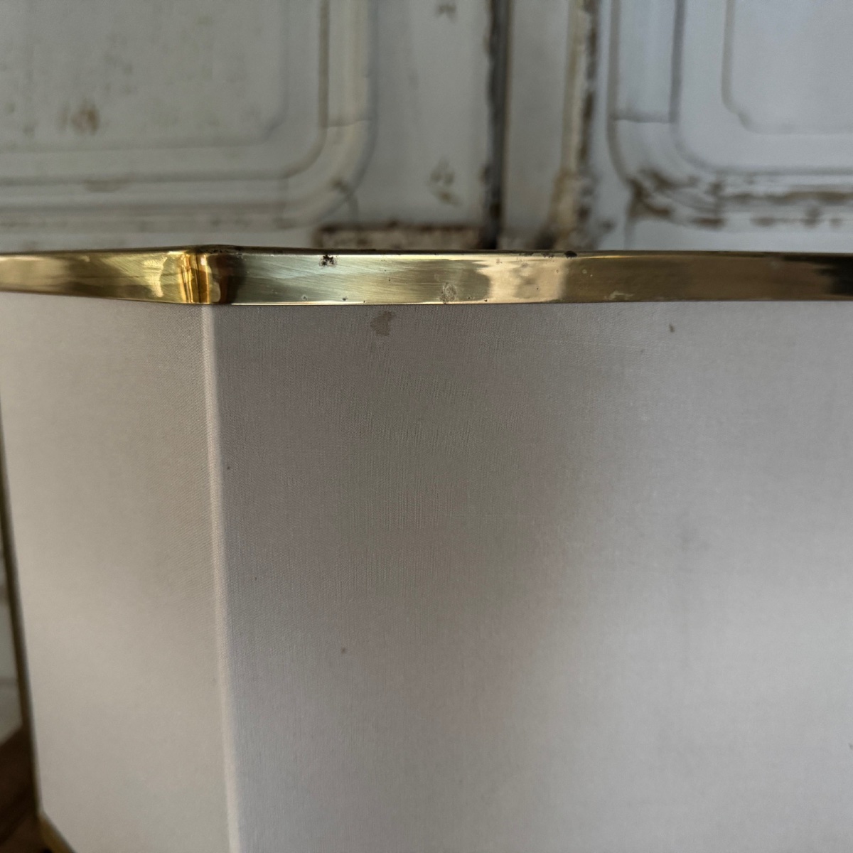 Lampe italienne Romeo Rega en laiton et laque XXe-photo-6