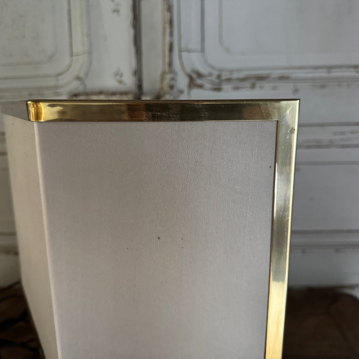 Lampe italienne Romeo Rega en laiton et laque XXe-photo-7