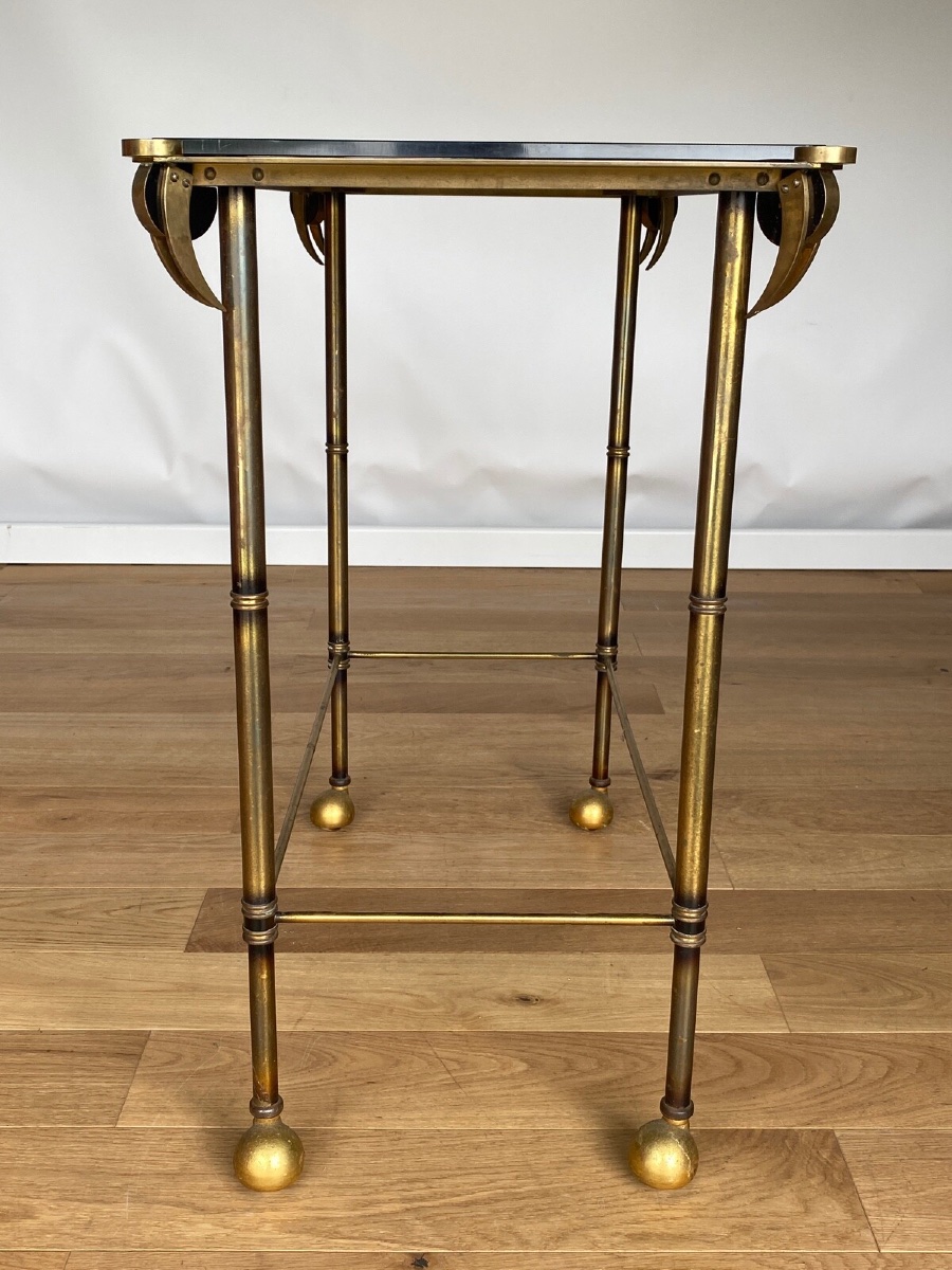 Tubular Table 1950 Italian Or French Work Maison Baguès Ramsay-photo-2