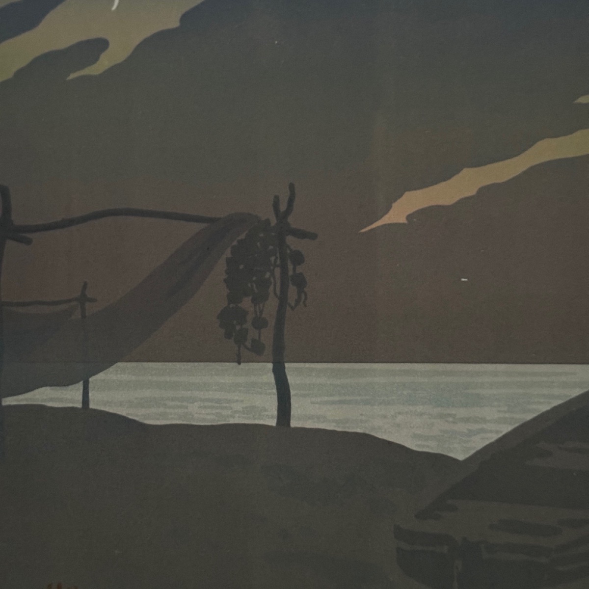 Affiche promotionnelle lithographie par Henri Rivière - Le Soir-photo-2