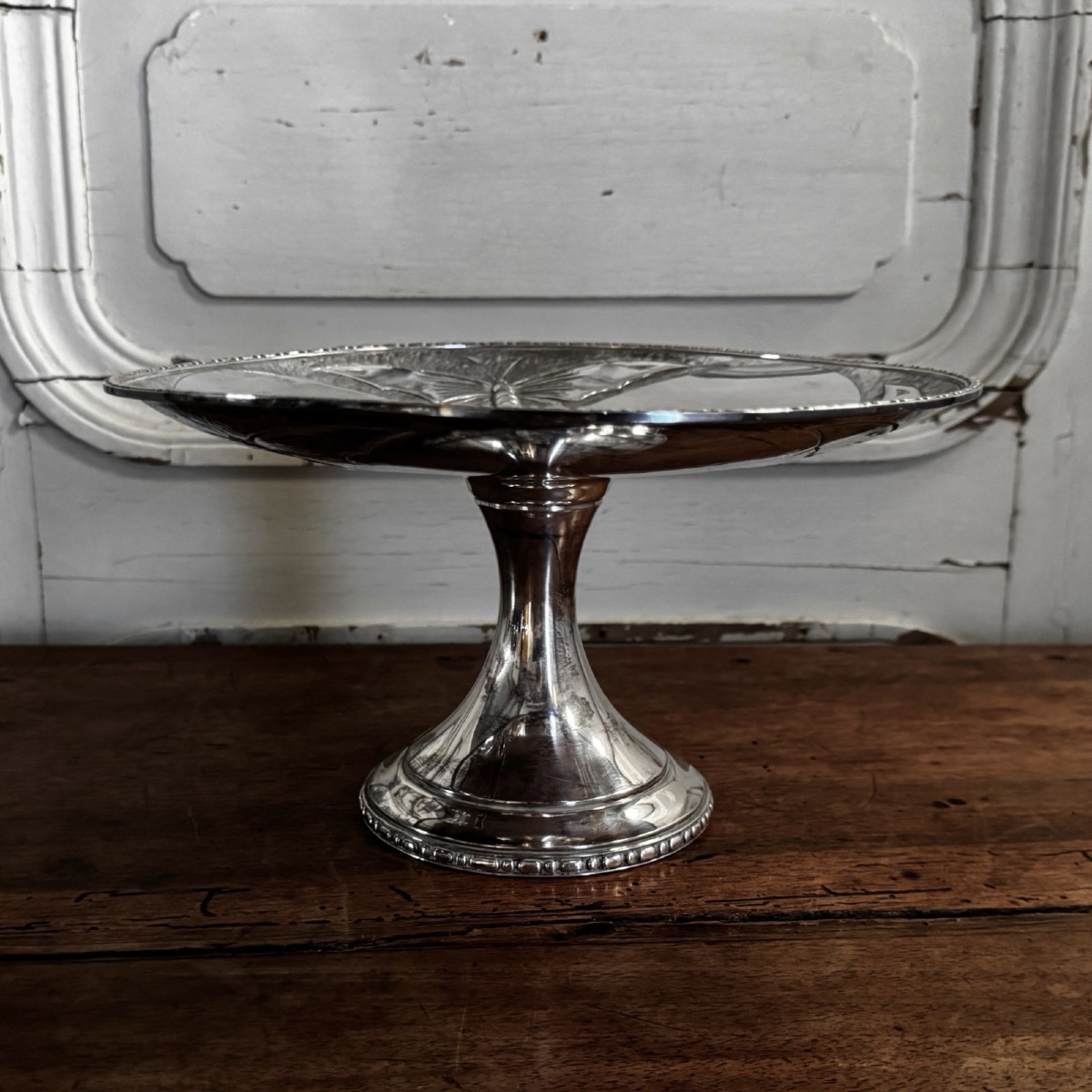Coupe Art Nouveau sur pied douche décor de papillons par RameLPa-photo-1