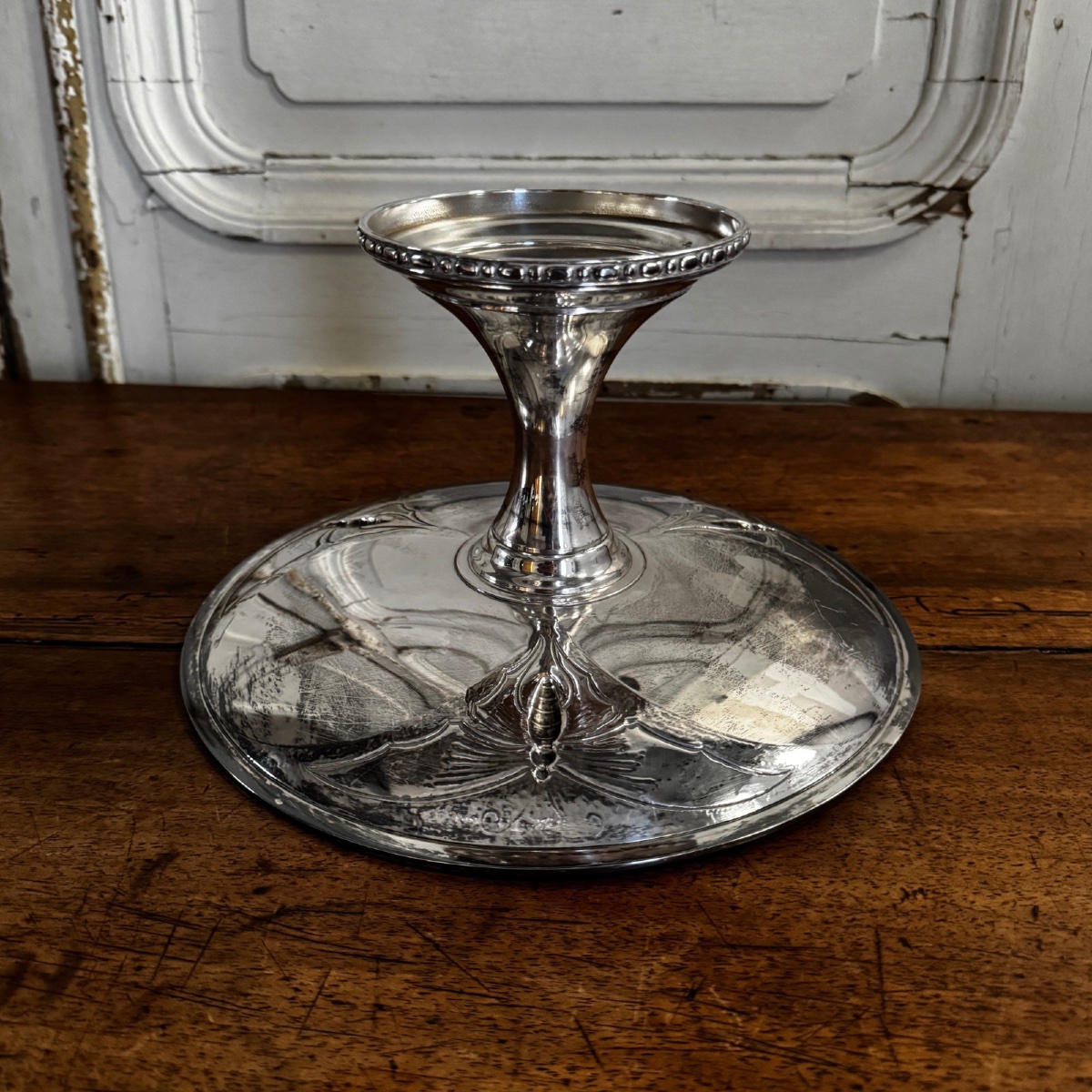 Coupe Art Nouveau sur pied douche décor de papillons par RameLPa-photo-3
