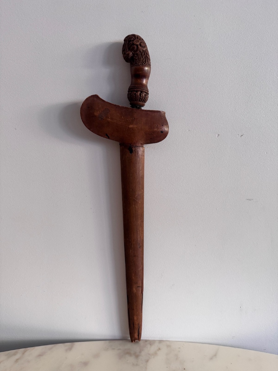 Indonesian Kriss Madura Island Greater Sunda Islands Carved Sleeve-photo-1