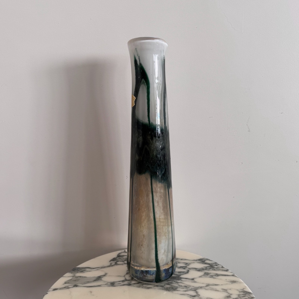 Vase en verre multicouche par Val-Saint-Lambert XXe-photo-2