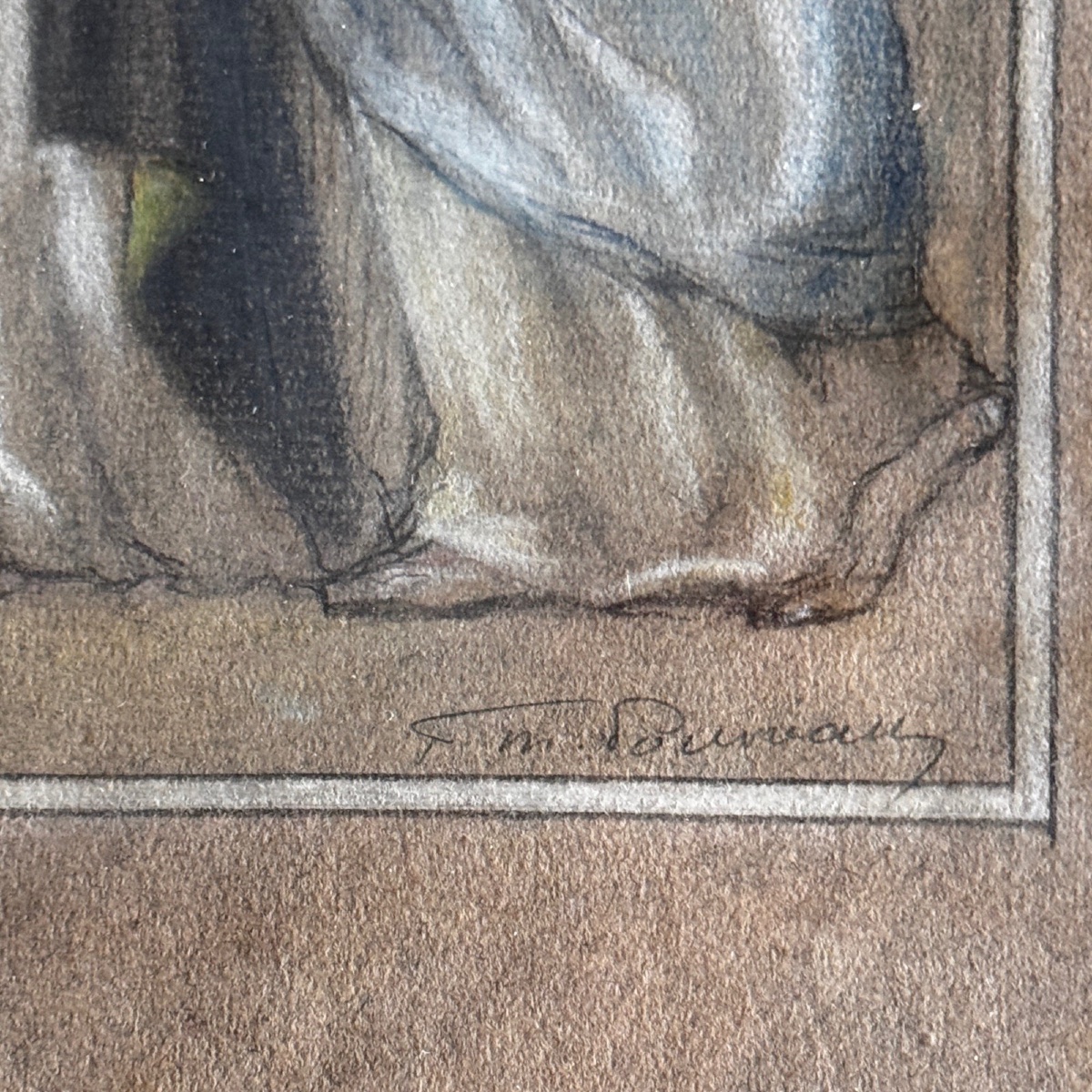 Watercolor On Paper, Early 20th Century, After The Stations Of The Cross In Vertou-photo-3