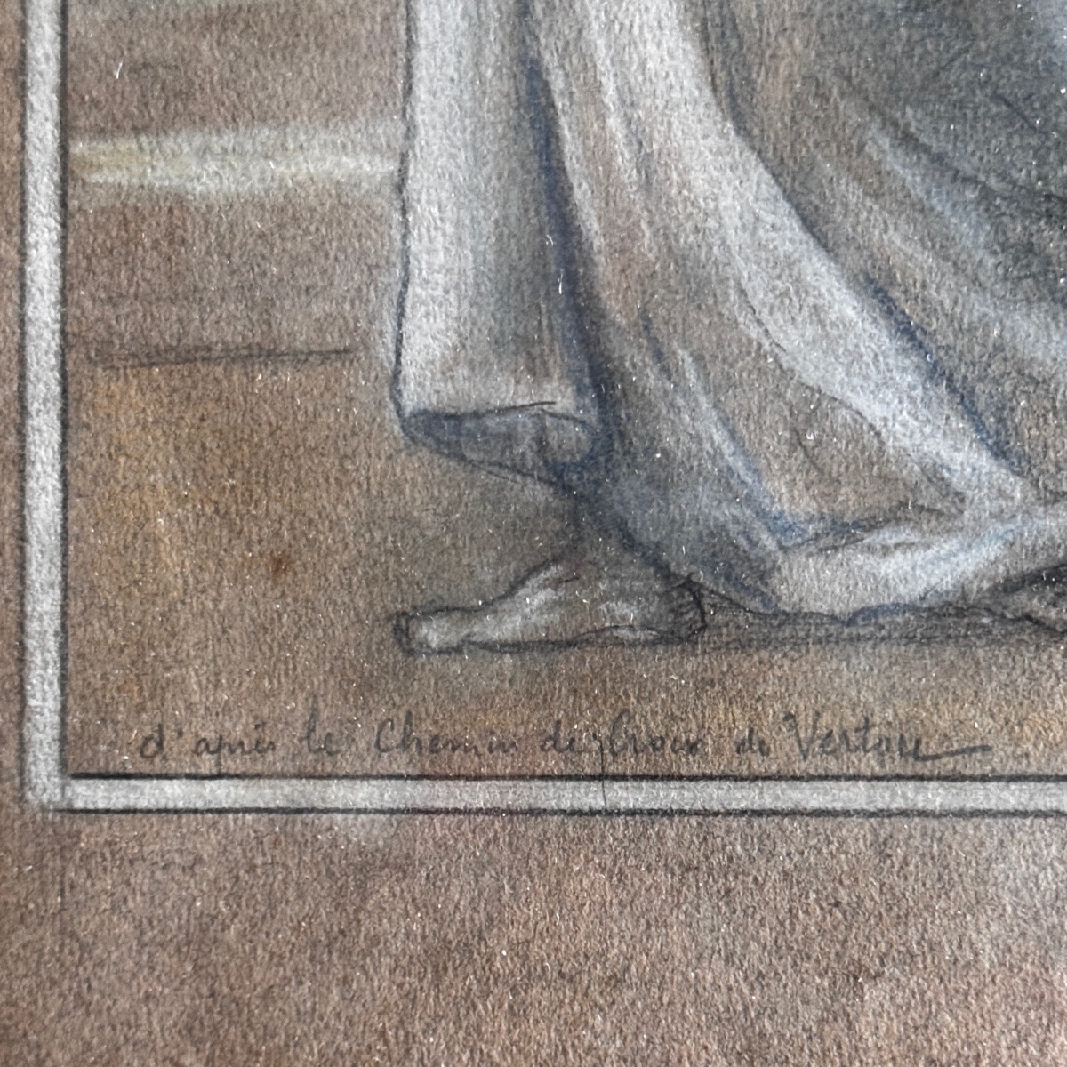 Watercolor On Paper, Early 20th Century, After The Stations Of The Cross In Vertou-photo-4