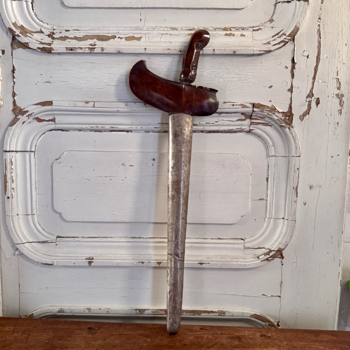 Indonesian Dagger Or Sword Kreiss Or Kriss With Ornate Scabbard-photo-5
