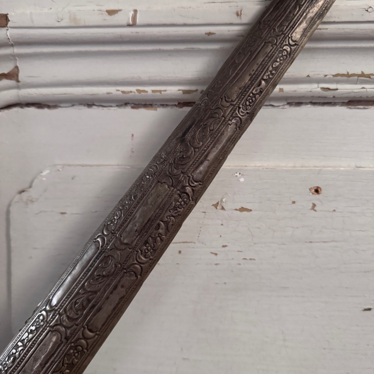 Indonesian Dagger Or Sword Kreiss Or Kriss With Ornate Scabbard-photo-7