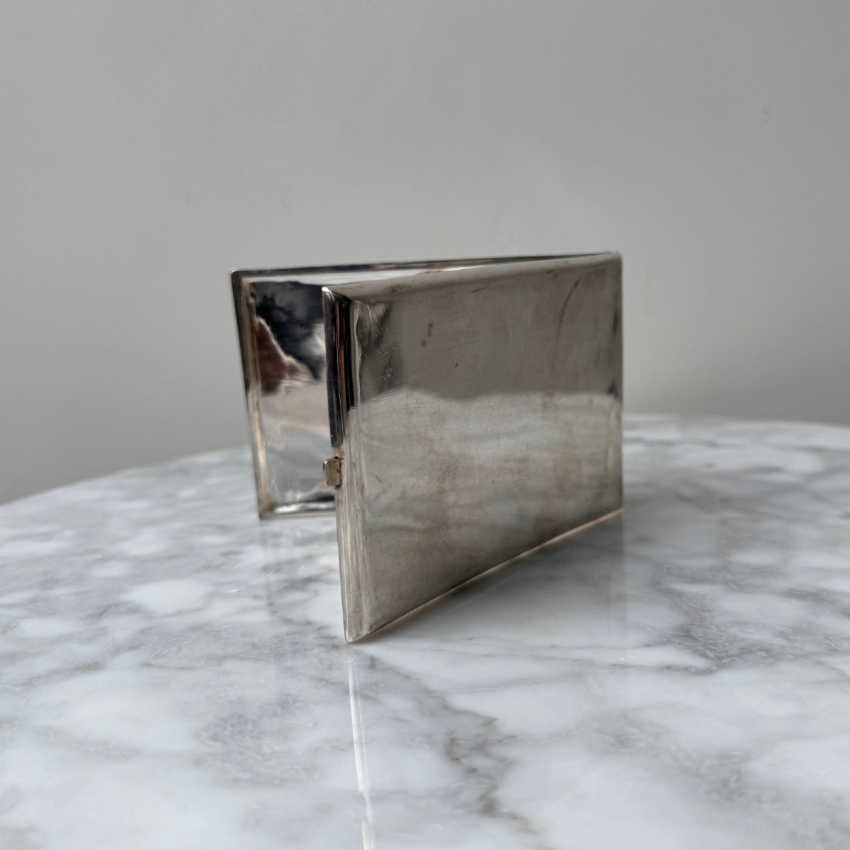 Indochina Southeast Asian Silver Cigarette Case With Dragon Decoration-photo-3