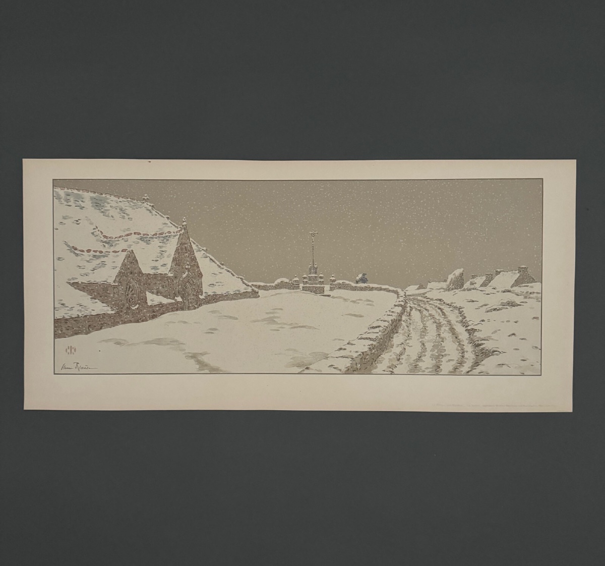 Lithograph By Henri Rivière The Magic Of The Hours - The Snow