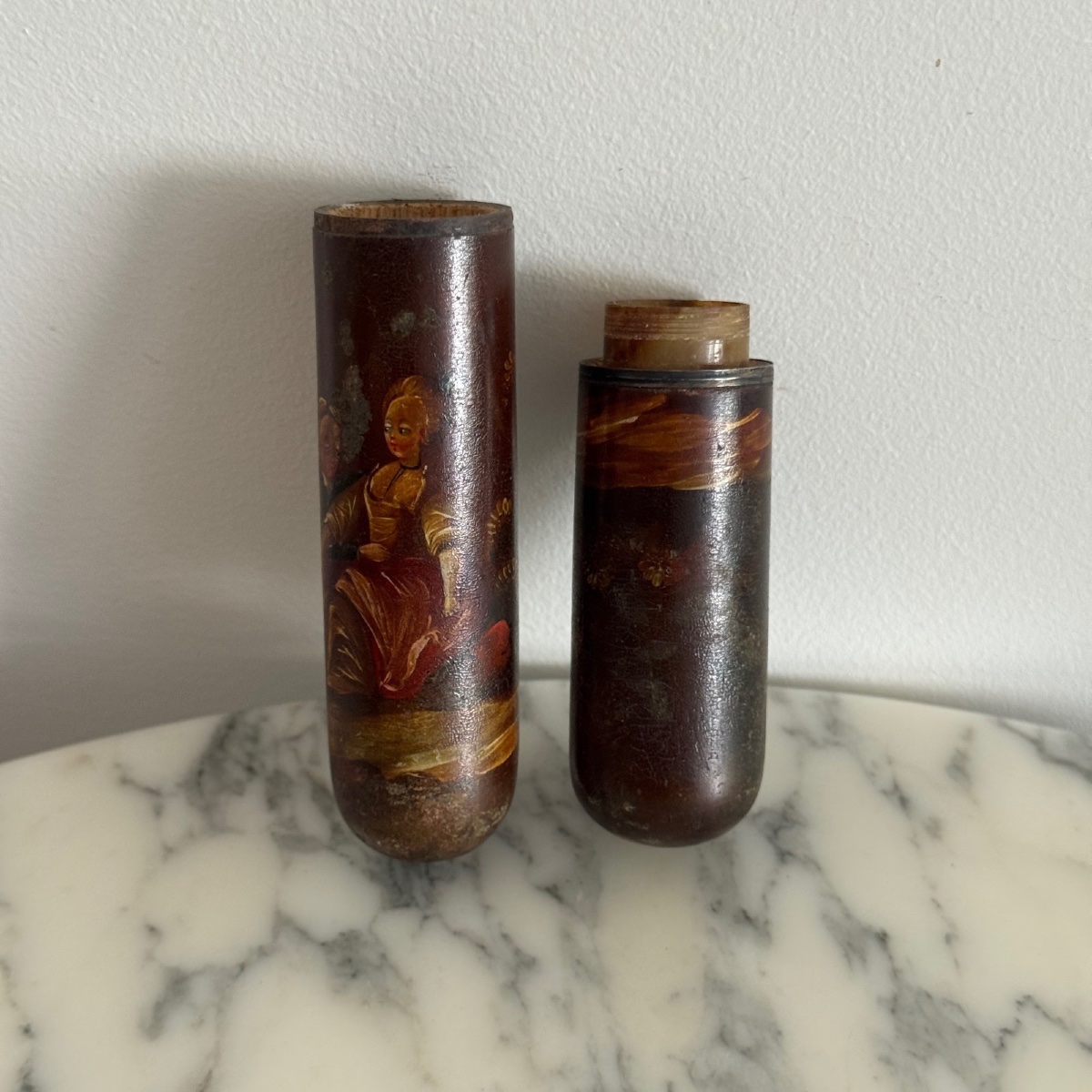 Étui à messages en vernis Martin XVIIIe-photo-3