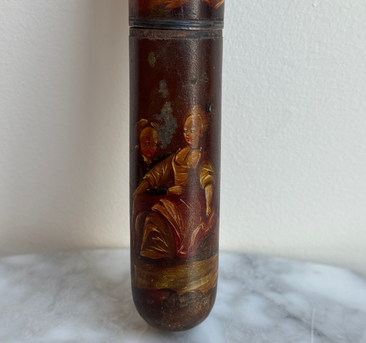 Étui à messages en vernis Martin XVIIIe-photo-4