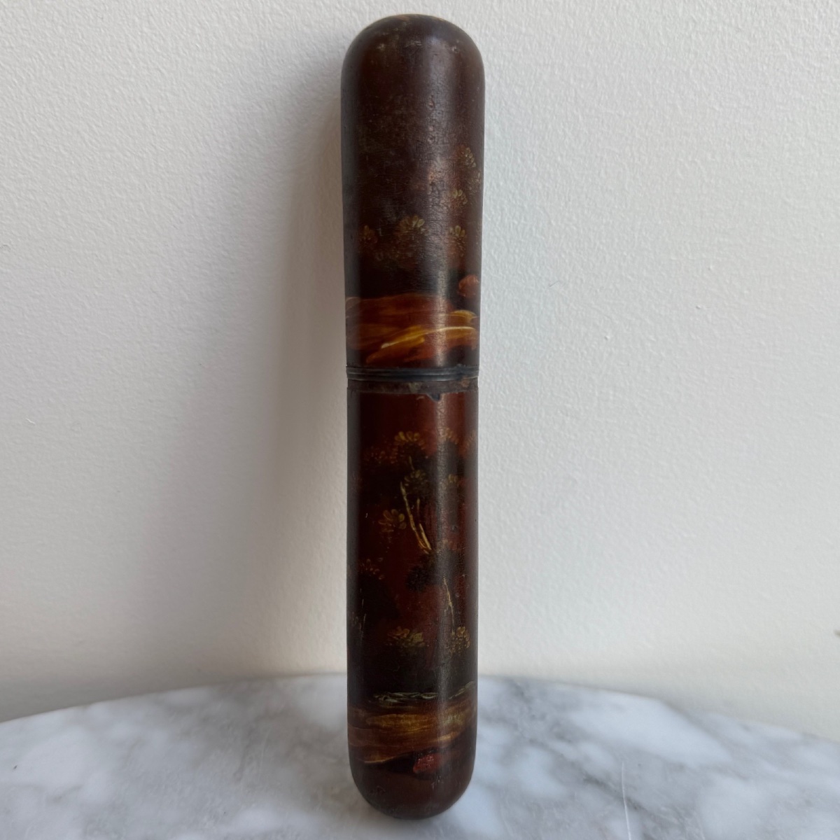 Étui à messages en vernis Martin XVIIIe-photo-1