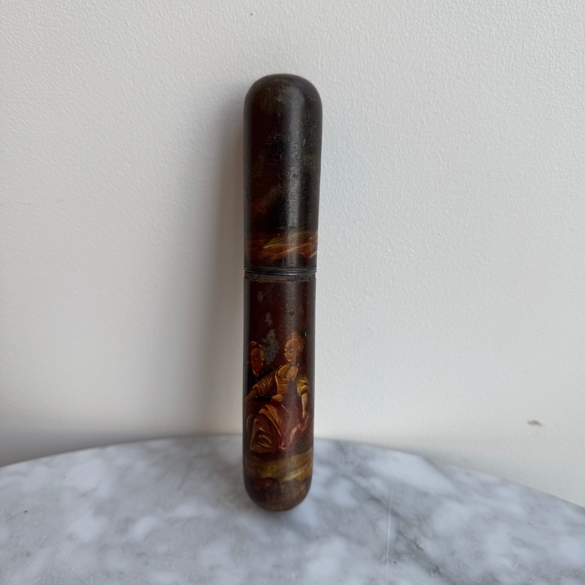 Étui à messages en vernis Martin XVIIIe