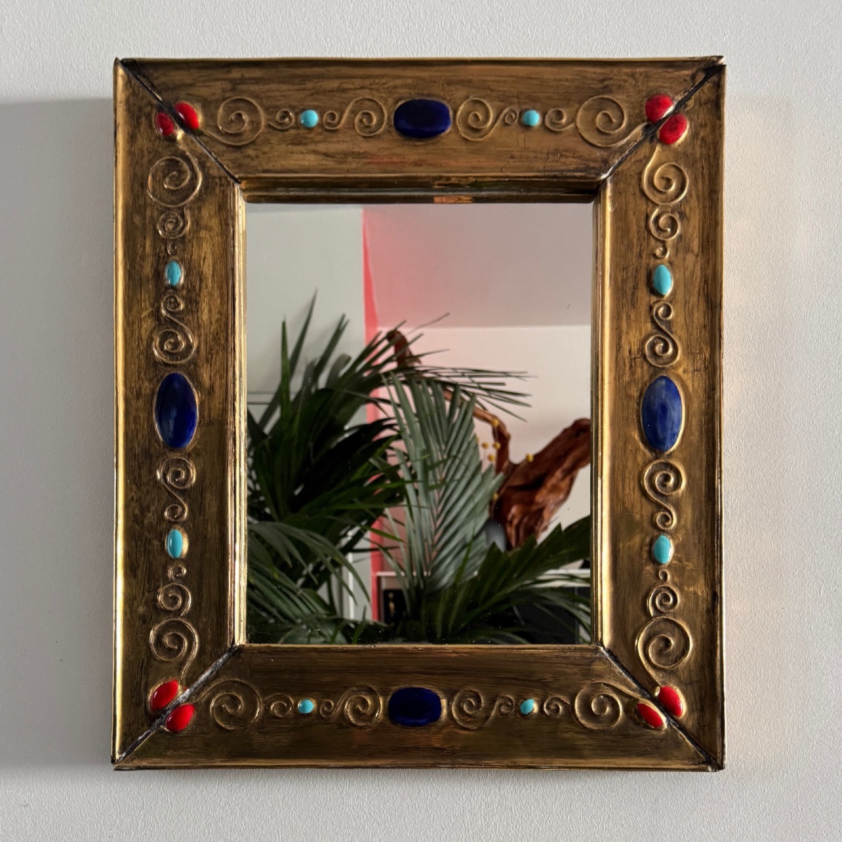 Miroir en céramique XXe par François Lembo-photo-2