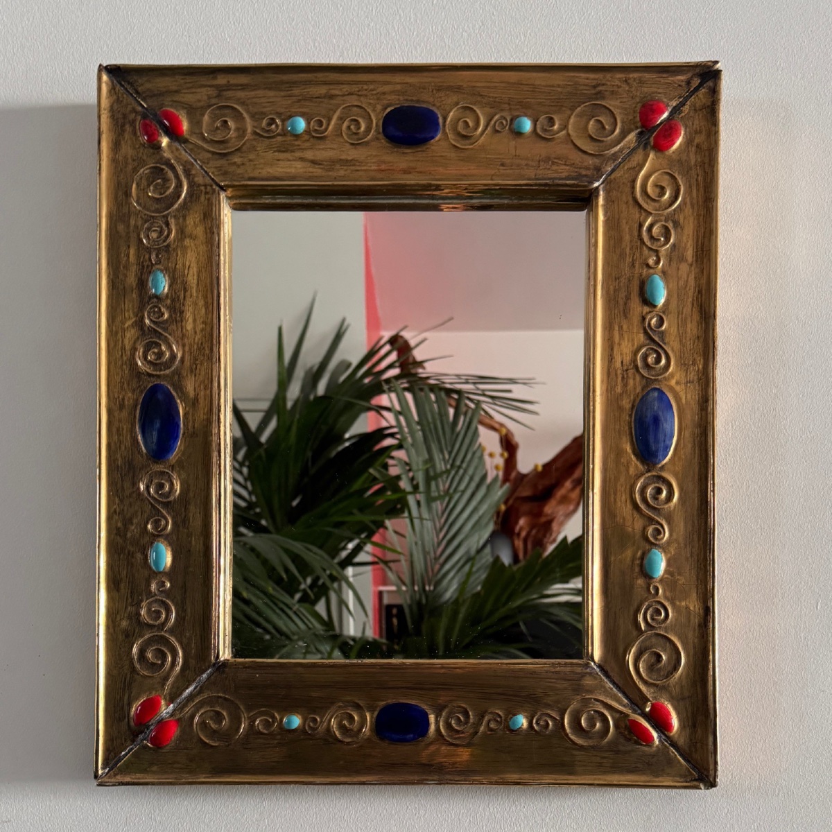 Miroir en céramique XXe par François Lembo-photo-5