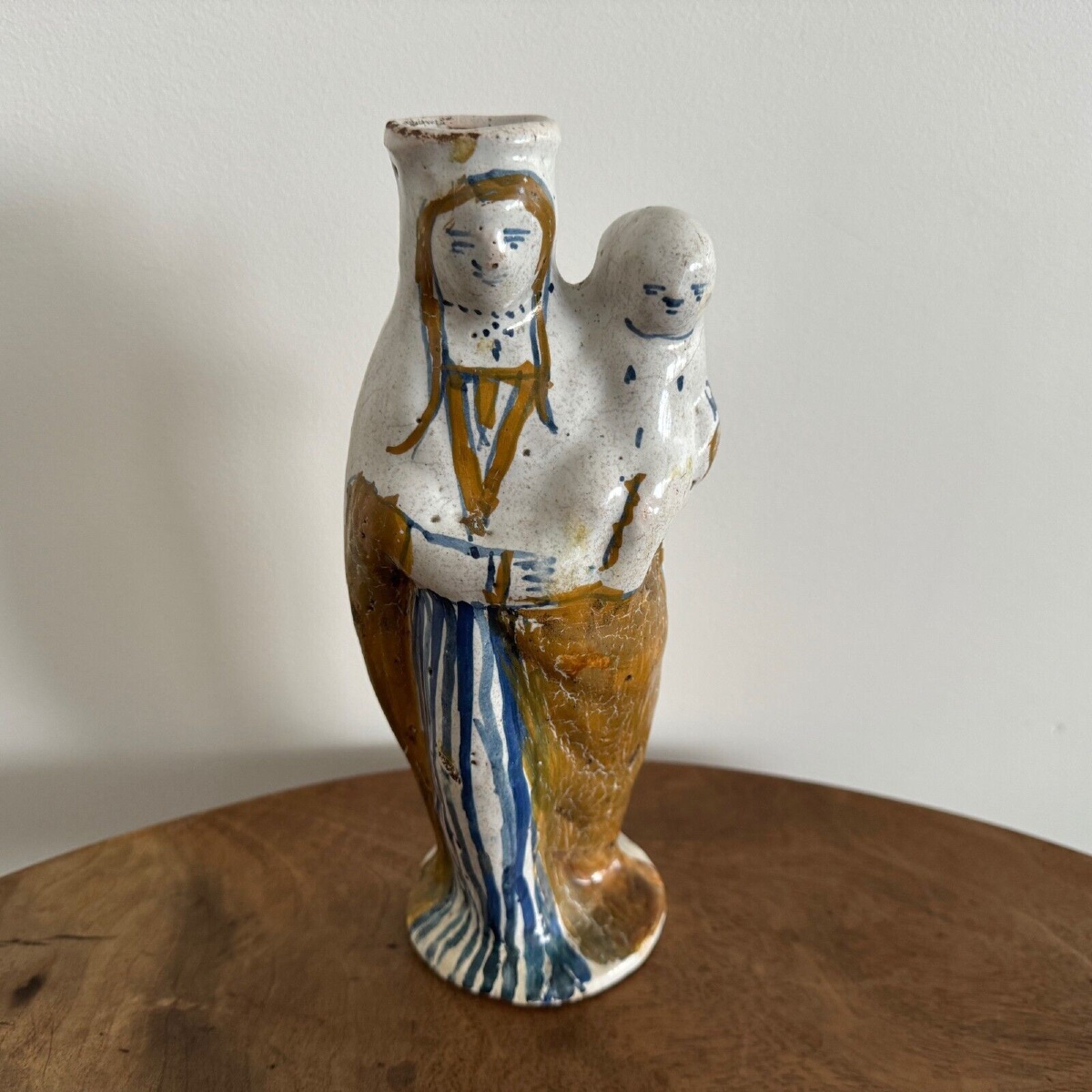 18th-century Earthenware Virgin Mary After Childbirth-photo-2